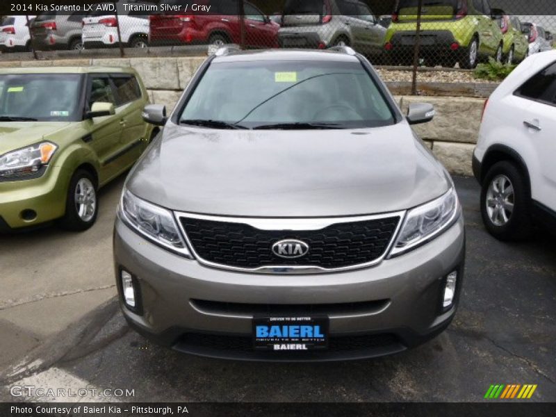 Titanium Silver / Gray 2014 Kia Sorento LX AWD