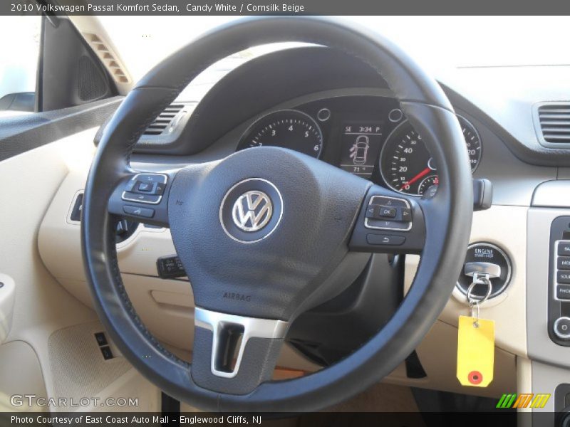 Candy White / Cornsilk Beige 2010 Volkswagen Passat Komfort Sedan