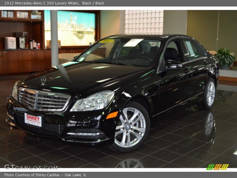 Black / Black 2012 Mercedes-Benz C 300 Luxury 4Matic