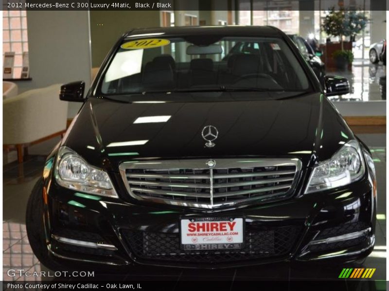 Black / Black 2012 Mercedes-Benz C 300 Luxury 4Matic