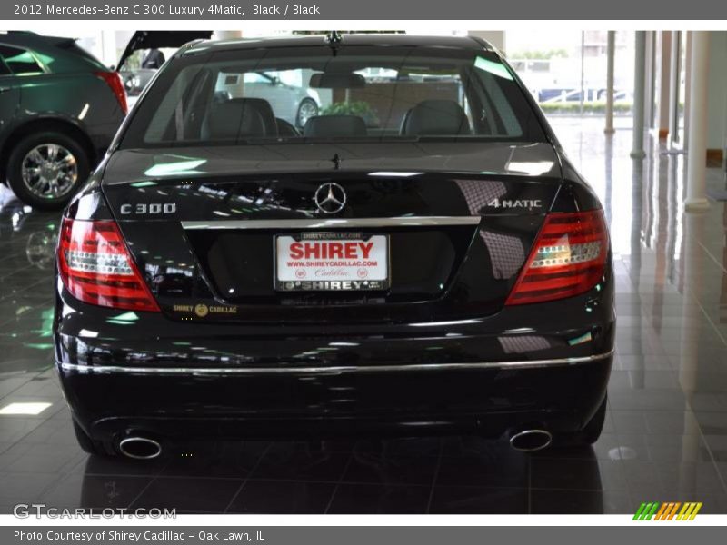 Black / Black 2012 Mercedes-Benz C 300 Luxury 4Matic