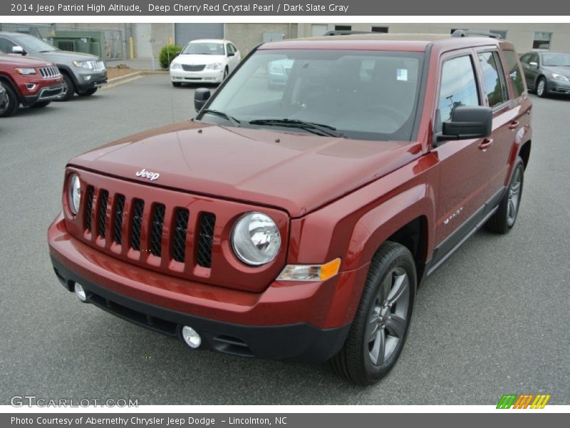 Deep Cherry Red Crystal Pearl / Dark Slate Gray 2014 Jeep Patriot High Altitude