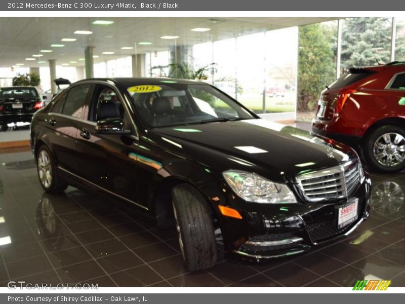 Black / Black 2012 Mercedes-Benz C 300 Luxury 4Matic