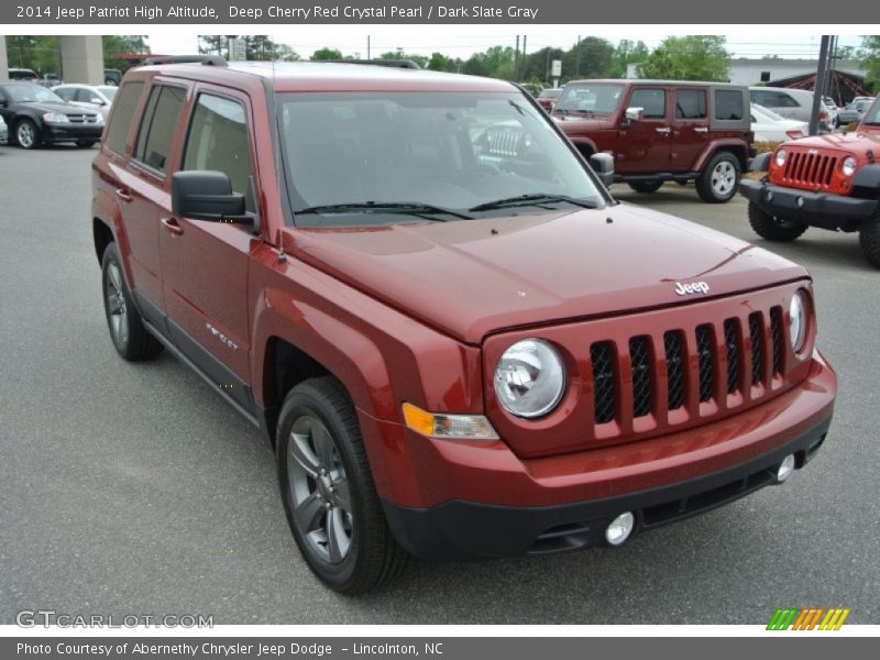 Deep Cherry Red Crystal Pearl / Dark Slate Gray 2014 Jeep Patriot High Altitude