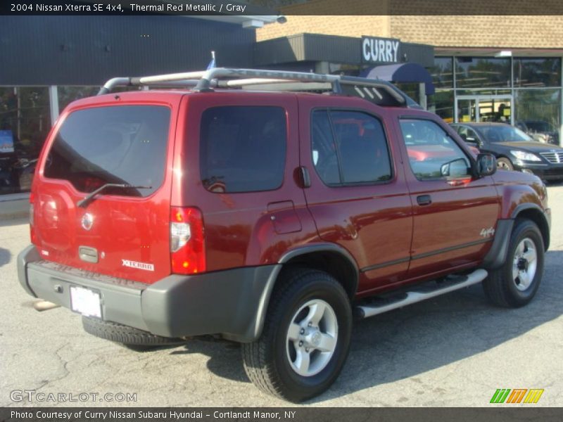 Thermal Red Metallic / Gray 2004 Nissan Xterra SE 4x4