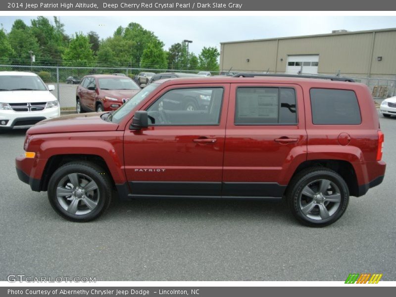 Deep Cherry Red Crystal Pearl / Dark Slate Gray 2014 Jeep Patriot High Altitude