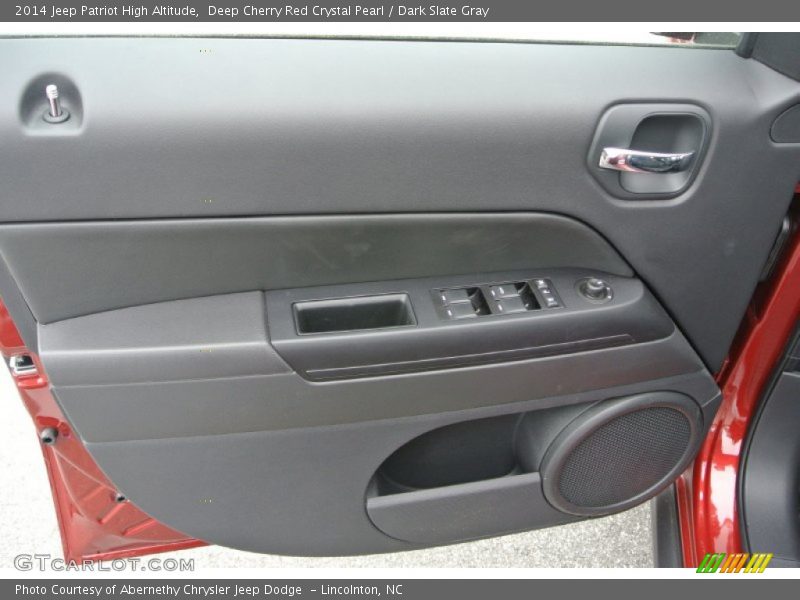 Deep Cherry Red Crystal Pearl / Dark Slate Gray 2014 Jeep Patriot High Altitude
