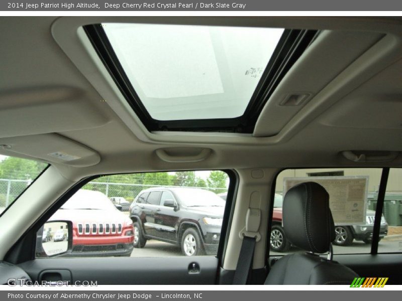 Deep Cherry Red Crystal Pearl / Dark Slate Gray 2014 Jeep Patriot High Altitude