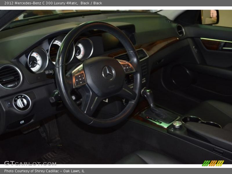Black / Black 2012 Mercedes-Benz C 300 Luxury 4Matic