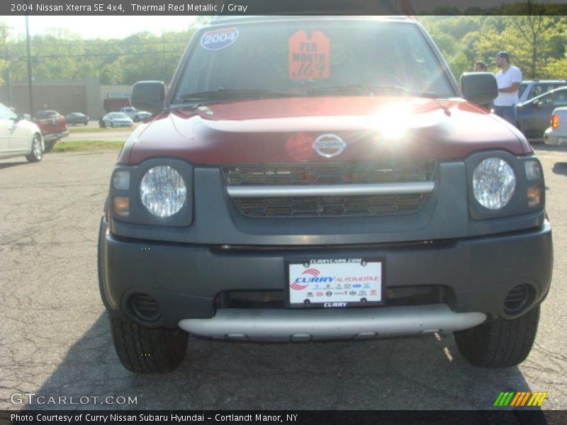 Thermal Red Metallic / Gray 2004 Nissan Xterra SE 4x4