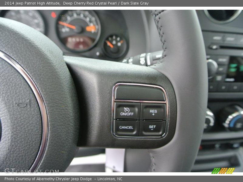 Deep Cherry Red Crystal Pearl / Dark Slate Gray 2014 Jeep Patriot High Altitude