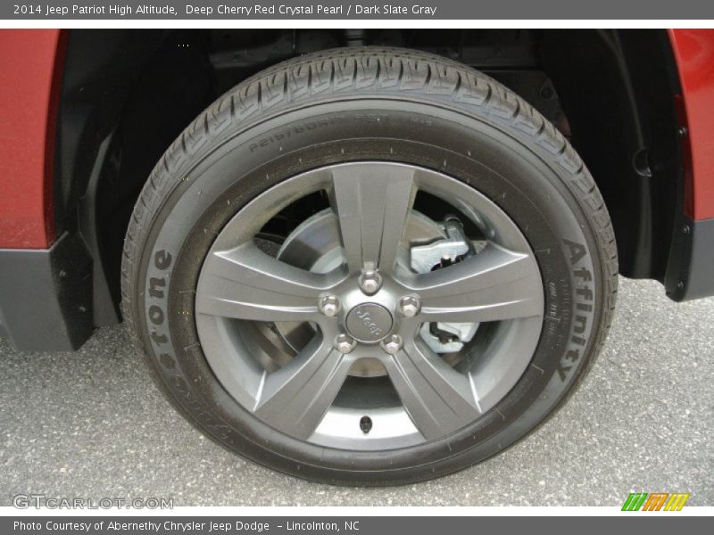 Deep Cherry Red Crystal Pearl / Dark Slate Gray 2014 Jeep Patriot High Altitude