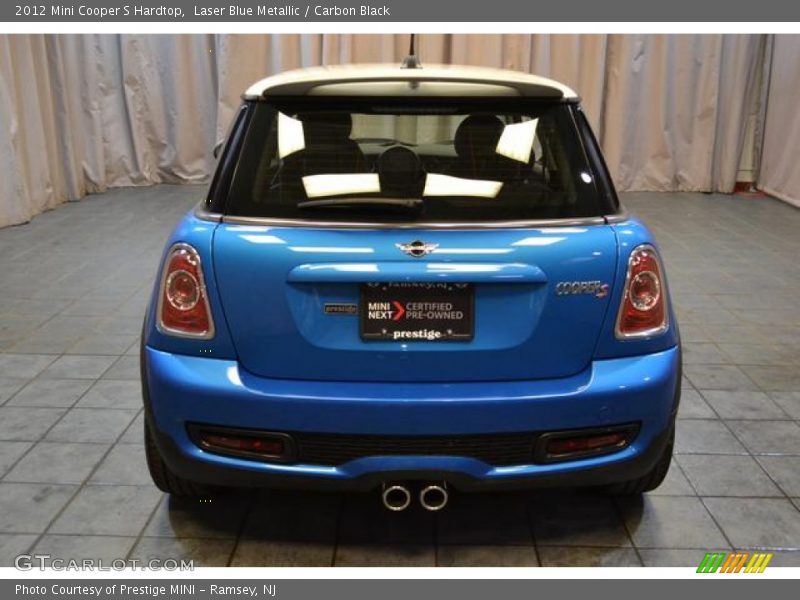 Laser Blue Metallic / Carbon Black 2012 Mini Cooper S Hardtop