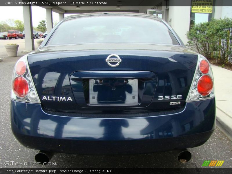 Majestic Blue Metallic / Charcoal 2005 Nissan Altima 3.5 SE