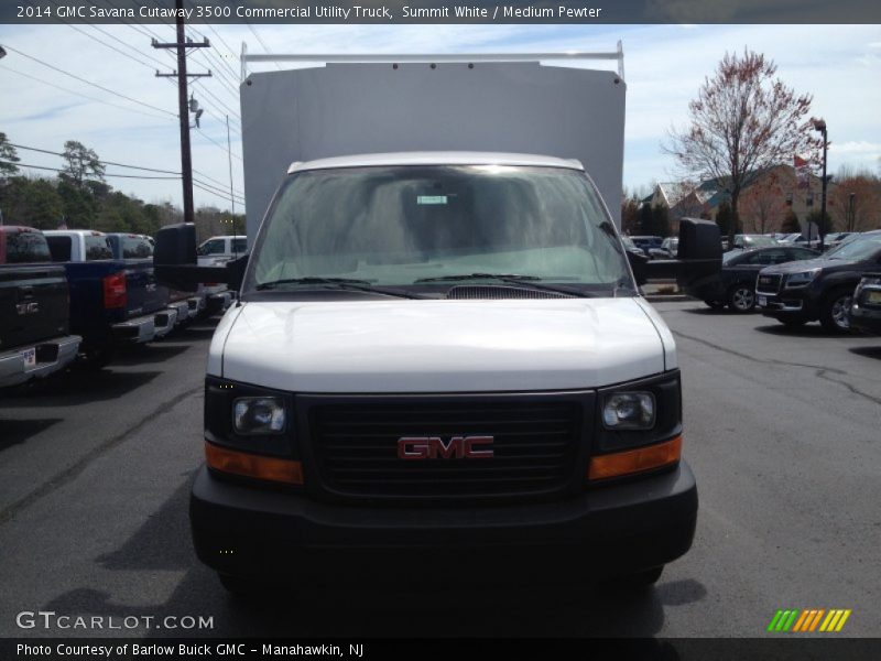 Summit White / Medium Pewter 2014 GMC Savana Cutaway 3500 Commercial Utility Truck