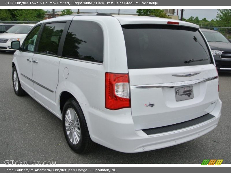 Bright White / Dark Frost Beige/Medium Frost Beige 2014 Chrysler Town & Country Limited