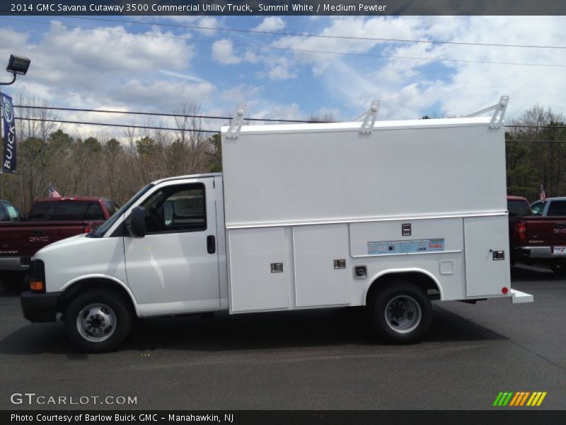 Summit White / Medium Pewter 2014 GMC Savana Cutaway 3500 Commercial Utility Truck