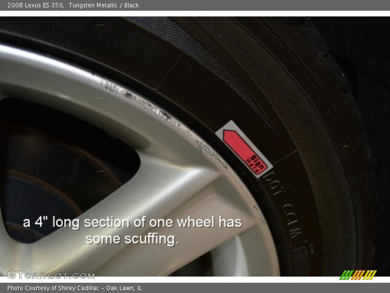 Tungsten Metallic / Black 2008 Lexus ES 350