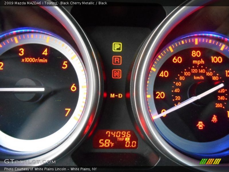 Black Cherry Metallic / Black 2009 Mazda MAZDA6 i Touring