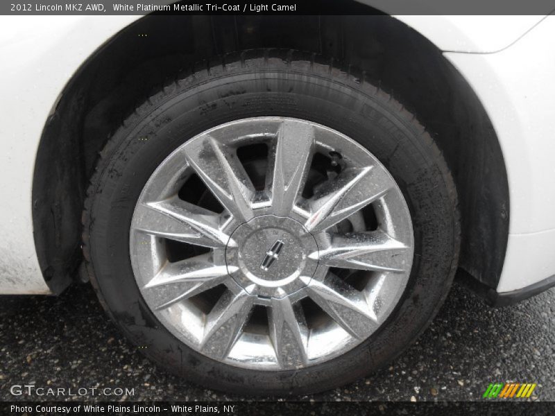 White Platinum Metallic Tri-Coat / Light Camel 2012 Lincoln MKZ AWD