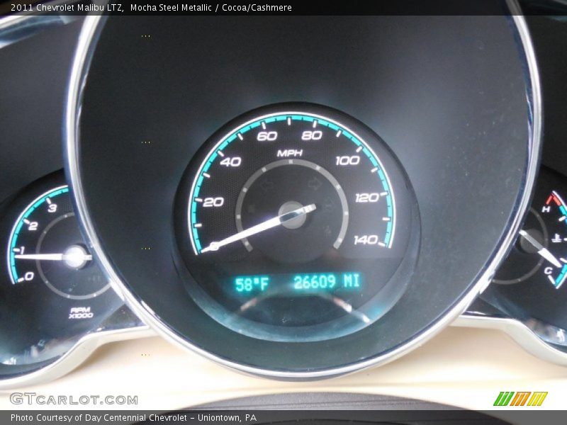 Mocha Steel Metallic / Cocoa/Cashmere 2011 Chevrolet Malibu LTZ