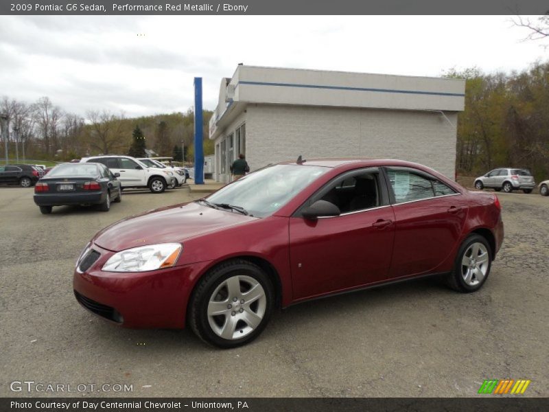 Performance Red Metallic / Ebony 2009 Pontiac G6 Sedan