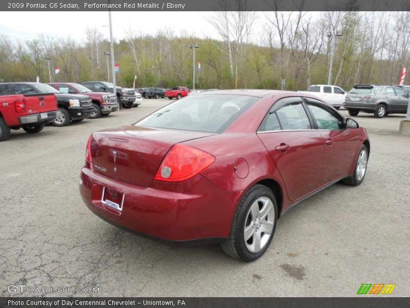 Performance Red Metallic / Ebony 2009 Pontiac G6 Sedan