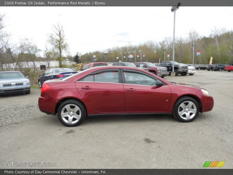 Performance Red Metallic / Ebony 2009 Pontiac G6 Sedan
