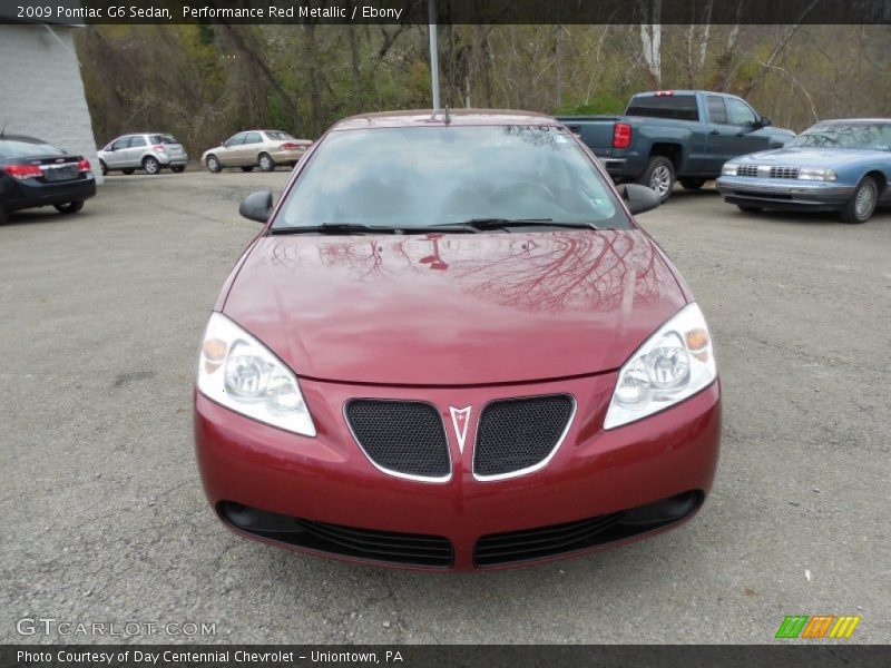 Performance Red Metallic / Ebony 2009 Pontiac G6 Sedan