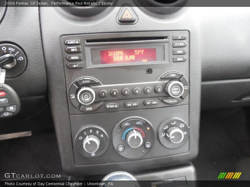 Performance Red Metallic / Ebony 2009 Pontiac G6 Sedan