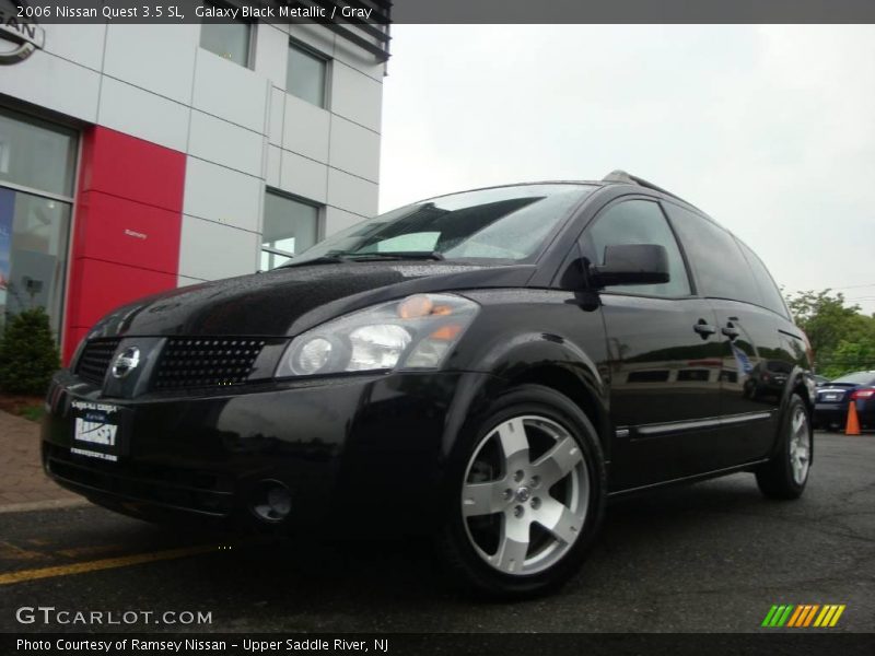 Galaxy Black Metallic / Gray 2006 Nissan Quest 3.5 SL