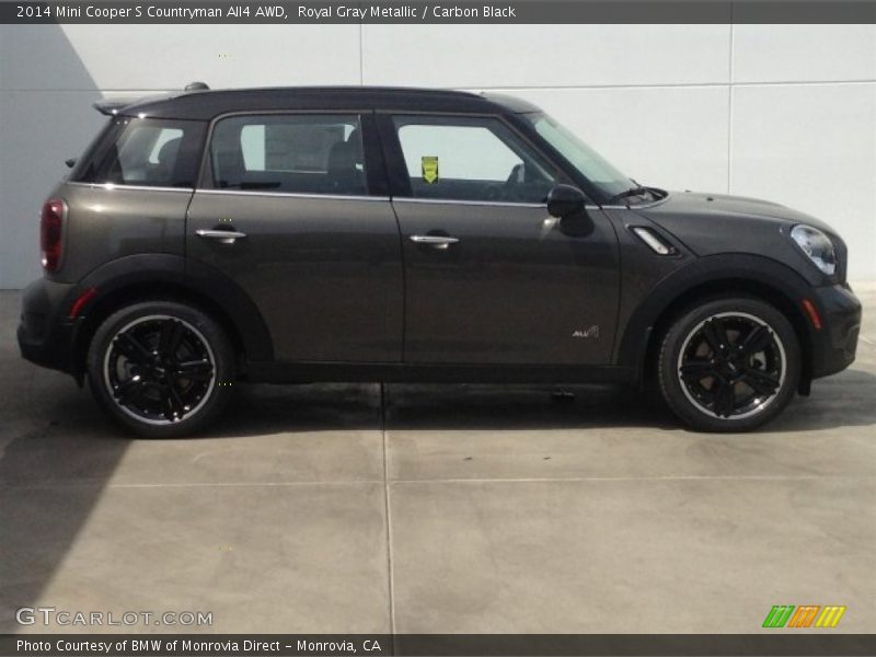 Royal Gray Metallic / Carbon Black 2014 Mini Cooper S Countryman All4 AWD