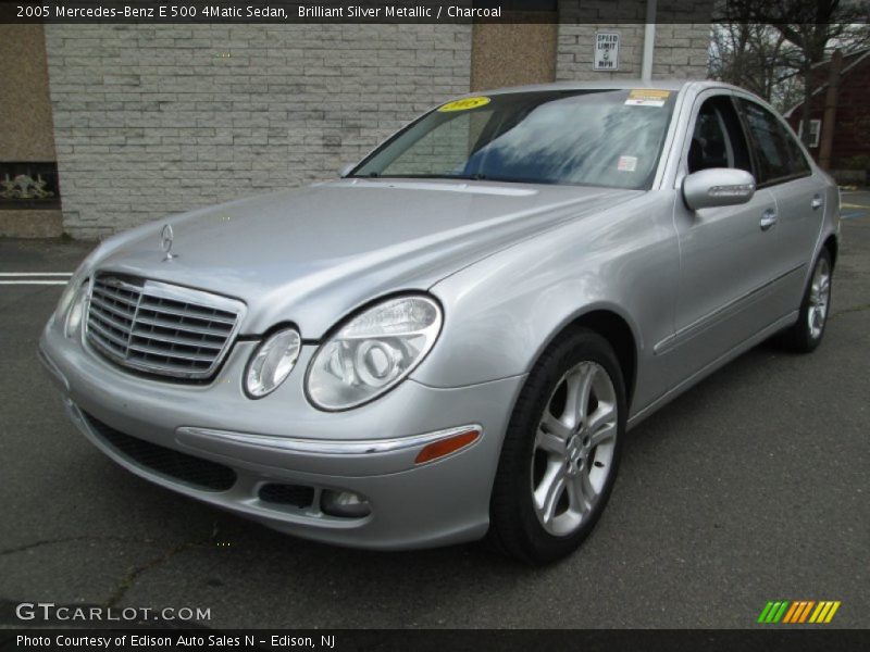 Brilliant Silver Metallic / Charcoal 2005 Mercedes-Benz E 500 4Matic Sedan