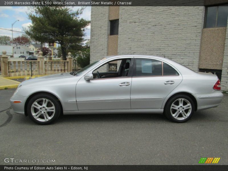 Brilliant Silver Metallic / Charcoal 2005 Mercedes-Benz E 500 4Matic Sedan