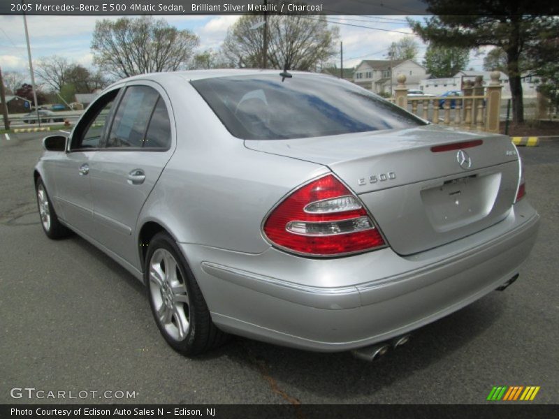 Brilliant Silver Metallic / Charcoal 2005 Mercedes-Benz E 500 4Matic Sedan