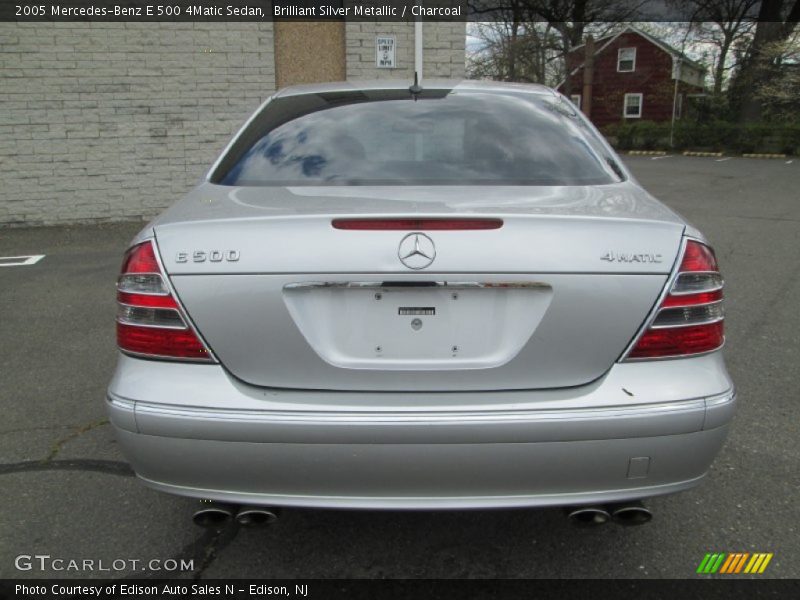 Brilliant Silver Metallic / Charcoal 2005 Mercedes-Benz E 500 4Matic Sedan