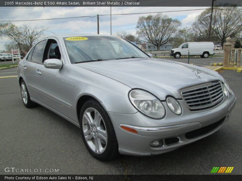 Brilliant Silver Metallic / Charcoal 2005 Mercedes-Benz E 500 4Matic Sedan