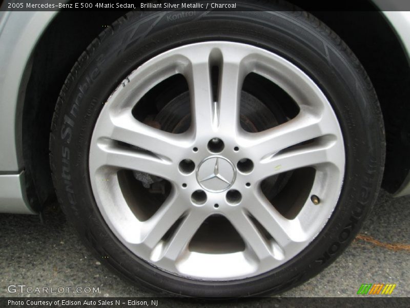 Brilliant Silver Metallic / Charcoal 2005 Mercedes-Benz E 500 4Matic Sedan