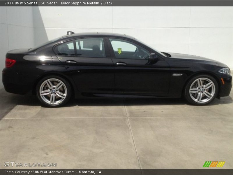 Black Sapphire Metallic / Black 2014 BMW 5 Series 550i Sedan