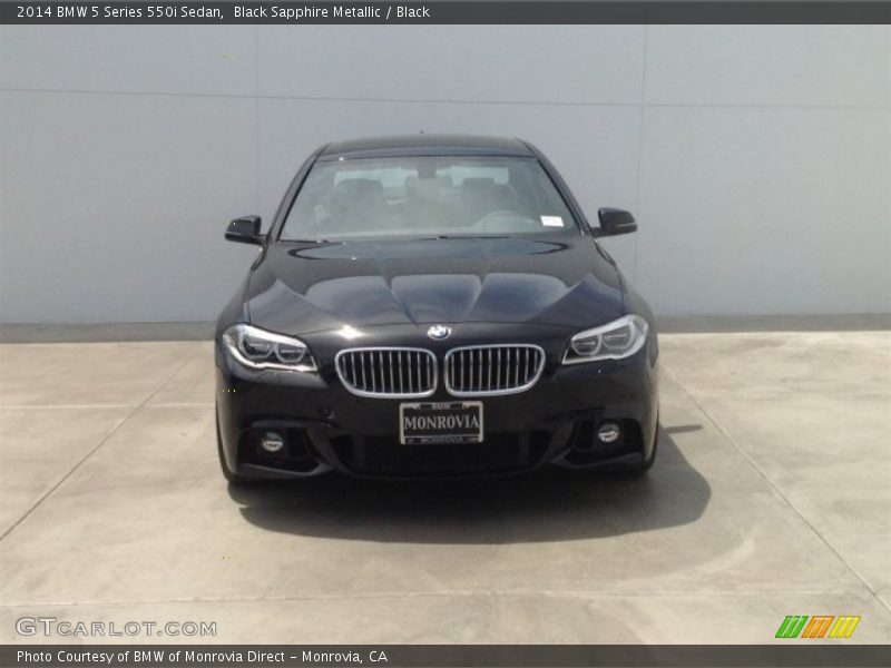 Black Sapphire Metallic / Black 2014 BMW 5 Series 550i Sedan