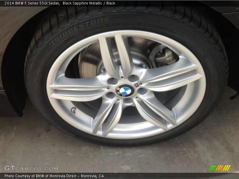 Black Sapphire Metallic / Black 2014 BMW 5 Series 550i Sedan