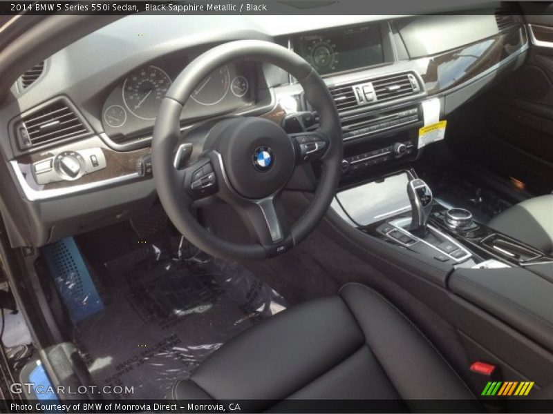 Black Interior - 2014 5 Series 550i Sedan 