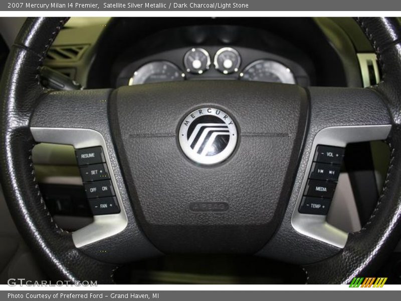 Satellite Silver Metallic / Dark Charcoal/Light Stone 2007 Mercury Milan I4 Premier