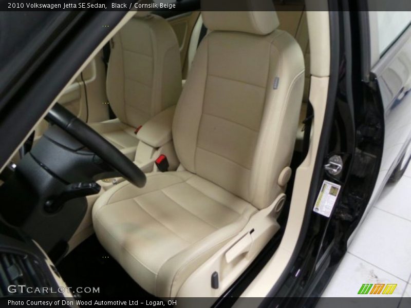 Black / Cornsilk Beige 2010 Volkswagen Jetta SE Sedan