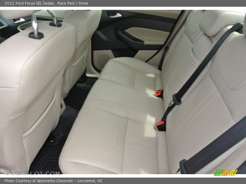 Race Red / Stone 2012 Ford Focus SEL Sedan