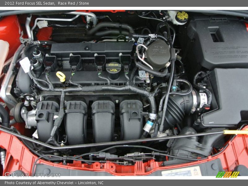 Race Red / Stone 2012 Ford Focus SEL Sedan