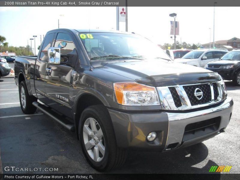 Smoke Gray / Charcoal 2008 Nissan Titan Pro-4X King Cab 4x4