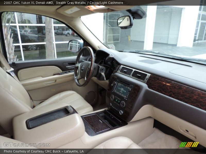 Stealth Gray Metallic / Cocoa/Light Cashmere 2007 GMC Yukon XL Denali AWD