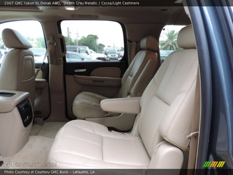 Stealth Gray Metallic / Cocoa/Light Cashmere 2007 GMC Yukon XL Denali AWD