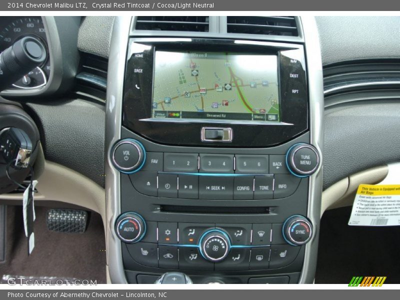 Crystal Red Tintcoat / Cocoa/Light Neutral 2014 Chevrolet Malibu LTZ